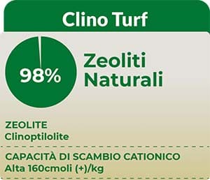 Tempoverde Clino Turf è un ottimo ammendante del suolo a base di Zeolite-Clinoptilolite.